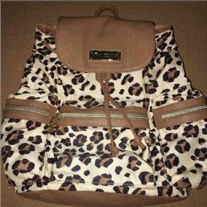 Betsy Johnson leopard backpack